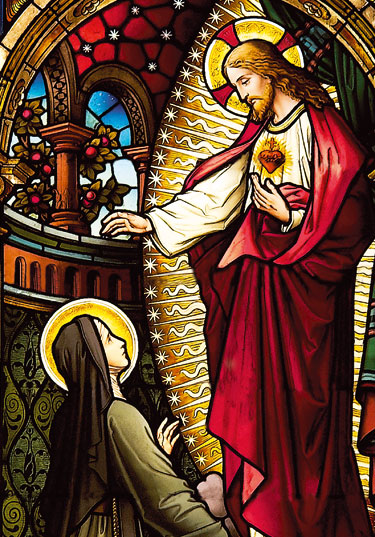Sacro-Cuore-con-Santa-Margarita Sacro Cuore con Santa Margarita